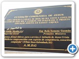 The commemorative plaque.